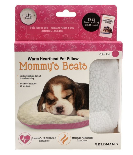 Goldmans Mommys Beats Warm Heartbeat Pet Pillow Pink 1 count