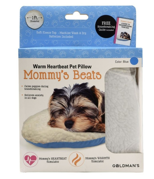 Goldmans Mommys Beats Warm Heartbeat Pet Pillow Blue 1 count