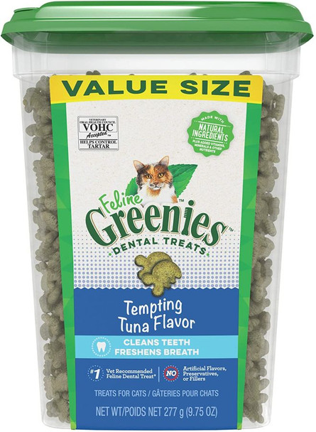 Greenies Feline Dental Treats Tempting Tuna Flavor 9.75 oz