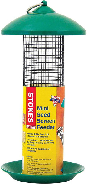 More Birds Mini Seed Screen Wild Bird Feeder 1 qt capacity