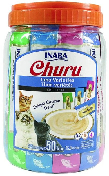 Inaba Churu Tuna Varieties Creamy Cat Treat 50 count