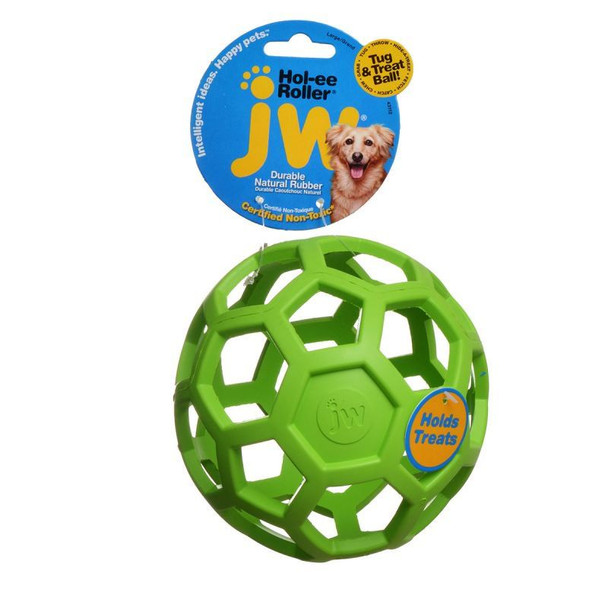 JW Pet Hol-ee Roller Rubber Dog Toy - Assorted Large (6.5 Diameter - 1 Toy)