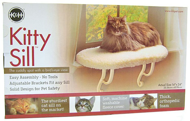 K&H Pet Products Kitty Window Sill Bed (Unheated) 24 Long x 14 Wide