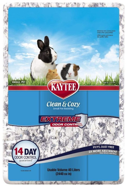 Kaytee Clean & Cozy Extreme Odor Control Small Pet Bedding 40 Liters (2440 Cu. In.)