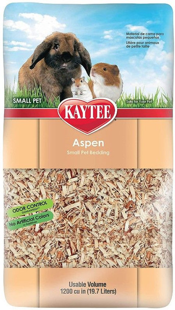 Kaytee Aspen Small Pet Bedding & Litter 1 Bag - (500 Cu. In. Expands to 1,200 Cu. In.)