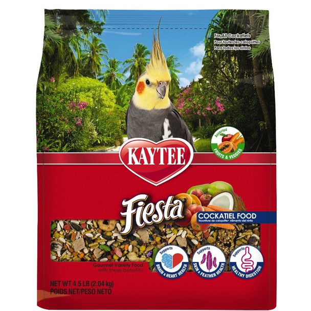 Kaytee Fiesta Max - Cockatiel Food 4.5 lbs