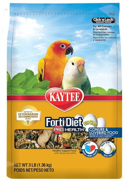 Kaytee Forti-Diet Pro Health Egg-Cite! Conure Food 3 lbs