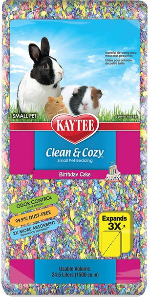 Kaytee Clean and Cozy Small Pet Bedding Birthday Cake 24.6 liters