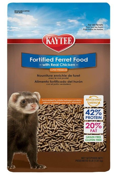 Kaytee Fortified Ferret Diet with Real Chicken 4 lbs