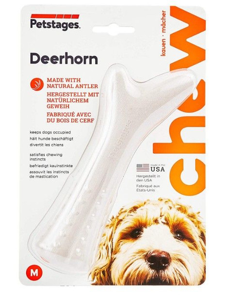 Petstages Deerhorn Natural Antler Chew for Dogs Medium 1 count