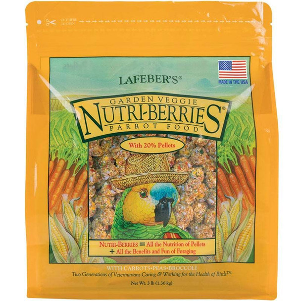 Lafeber Garden Veggie Nutri-Berries Parrot Food 3 lbs