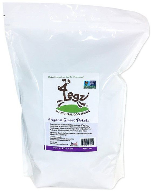 4Legz Organic Sweet Potato Crunchy Dog Cookies 4 lbs