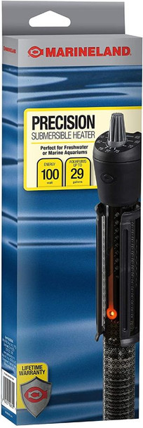 Marineland Precision Submersible Aquarium Heater 100 Watt - 10.25 Long - (Aquariums up to 29 Gallons)