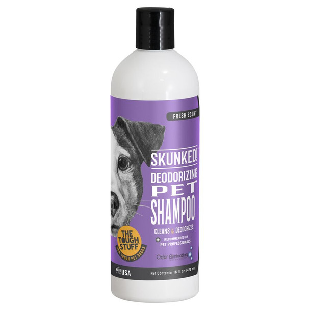 Nilodor Tough Stuff Skunked! Deodorizing Shampoo for Dogs 16 oz