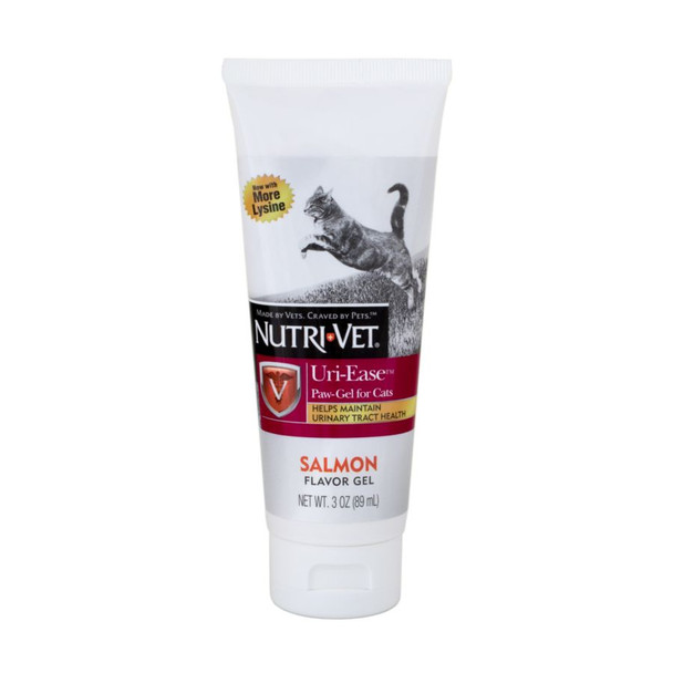 Nutri-Vet Uri-Ease Paw Gel for Cats - Salmon Flavor 3 oz