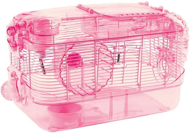 Kaytee CritterTrail One Level Habitat - Pink 16L x 10.5W x 11H