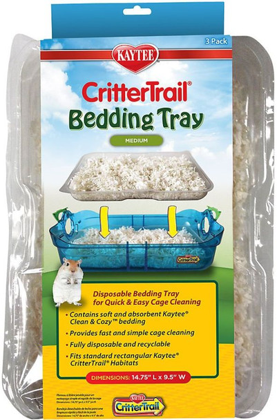 Kaytee CritterTrail Bedding Tray 3 count