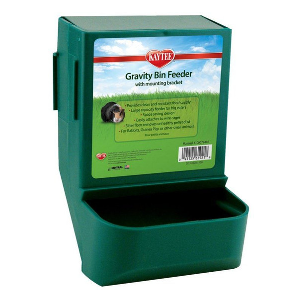 Kaytee Gravity Bin Feeder 5.75L x 5W x 8H