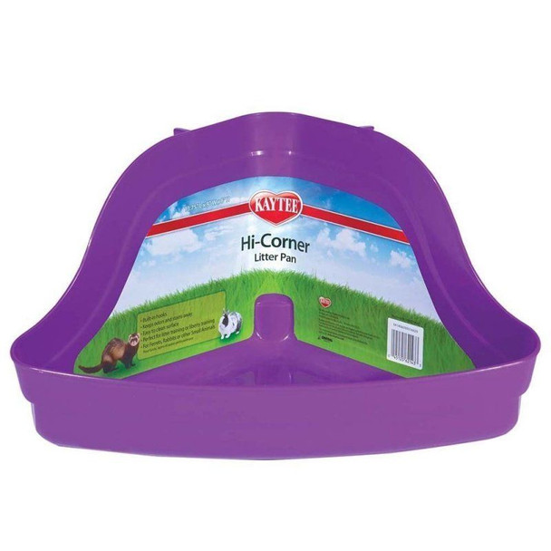 Kaytee Hi Corner Litter Pan Medium (13.75L x 10W x 6.5H)