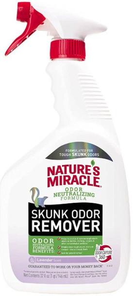 Pioneer Pet Nature's Miracle Skunk Odor Remover Lavender Scent 32 oz