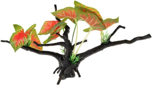 Penn Plax Driftwood Plant - Green & Red - Wide 1 Count