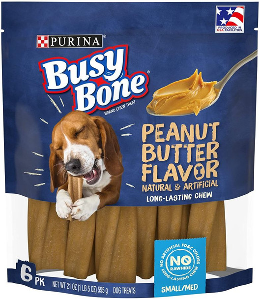 Purina Busy Bone Dog Chew Peanut Butter 21 oz