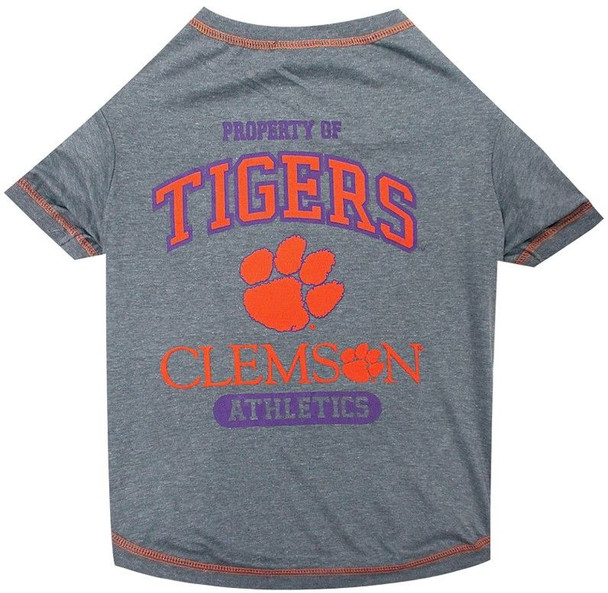 Pets First Clemson Tee Shirt for Dogs and Cats Large
