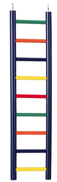 Prevue Carpenter Creations Hardwood Bird Ladder Assorted Colors 9 Rung 18 Long