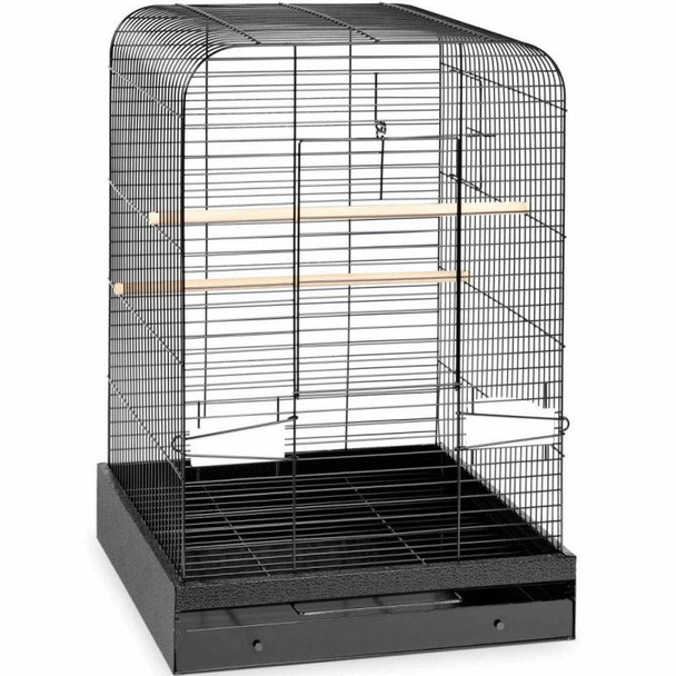 Prevue Madison Bird Cage - Black 1 Pack - Small-Medium Birds - (20L x 20W x 29H)