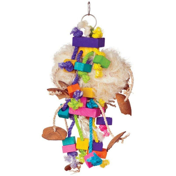 Prevue Bodacious Bites Tough Puff Bird Toy 1 Pack - (7W x 17H)