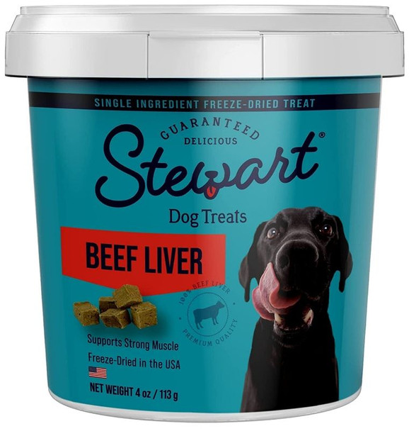 Stewart Pro-Treat 100% Pure Beef Liver for Dogs 4 oz