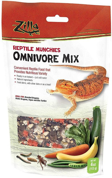 Zilla Reptile Munchies - Omnivore Mix 4 oz