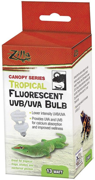 Zilla Canopy Series Tropical Fluorescent UVB/UVA Bulb 1 Count
