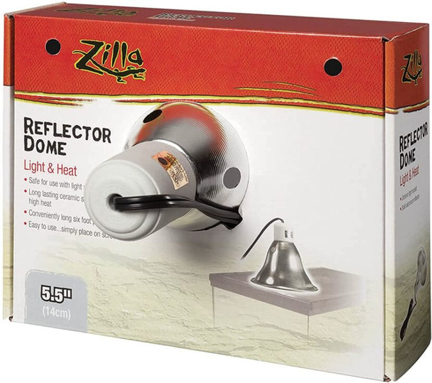 Zilla Reflector Dome with Ceramic Socket 60 Watts (5.5 Diameter)