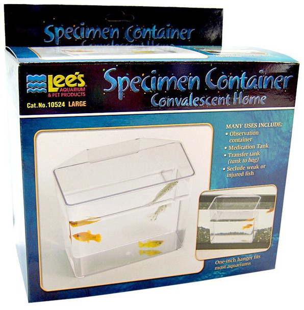 Lees Specimen Container Convalescent Home Large - 7L x 3.25W x 6H