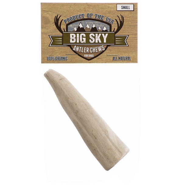 Big Sky Antler Chew for Dogs Small - 1 Antler - Dogs 5-40 lbs - (4-5 Chew)