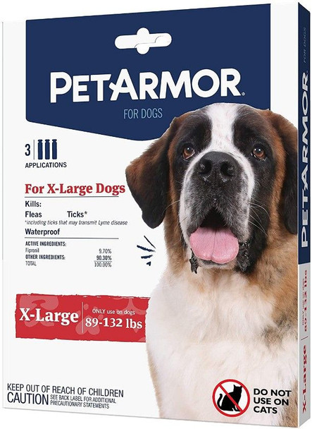 PetArmor Flea and Tick Treatment for X-Large Dogs (89-132 Pounds) 3 count