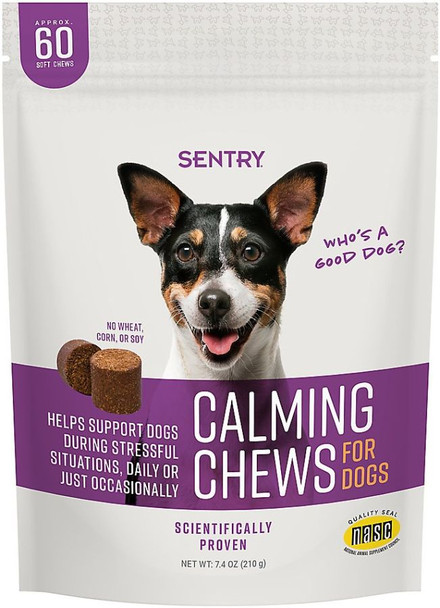 Sentry Calming Chews for Dogs 60 count
