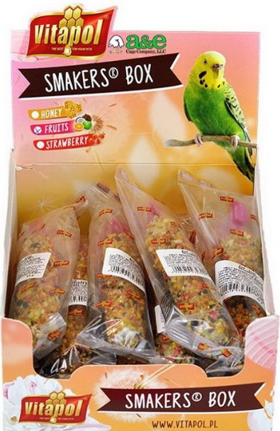 A&E Cage Company Smakers Parakeet Fruit Treat Sticks 12 count