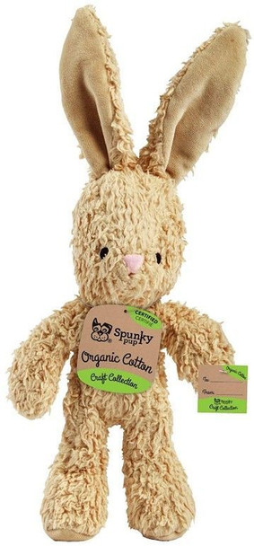 Spunky Pup Organic Cotton Bunny Dog Toy Small - 1 count