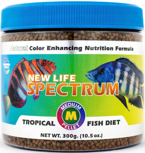 New Life Spectrum Tropical Fish Food Medium Sinking Pellets 300 g