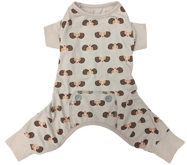 Fashion Pet Hedgehog Dog Pajamas Gray Medium