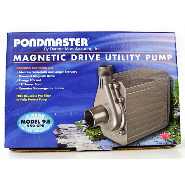 Pondmaster Pond-Mag Magnetic Drive Utility Pond Pump Model 9.5 (950 GPH)