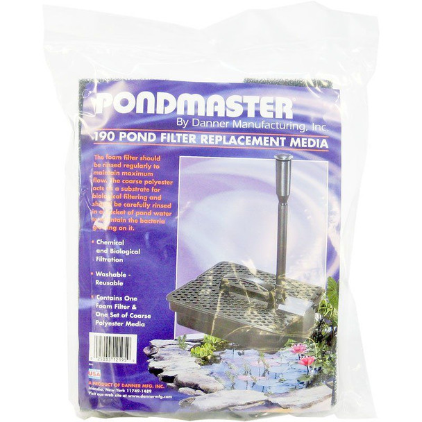 Pondmaster 190 Filter Replacement Media for Ponds 2 Count