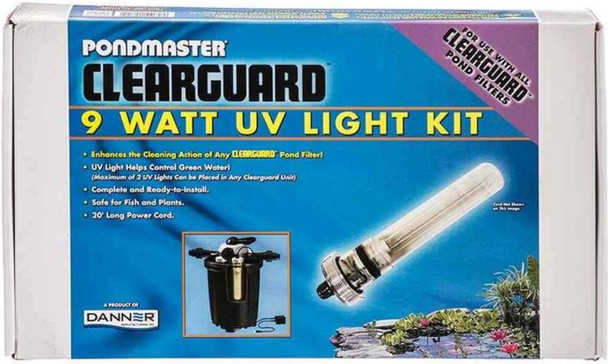 Pondmaster Clearguard Filter UV Clarifier Kit 9 Watt UV Kit