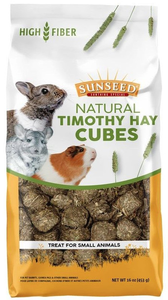 Sunseed Natural Timothy Hay Cubes 16 oz