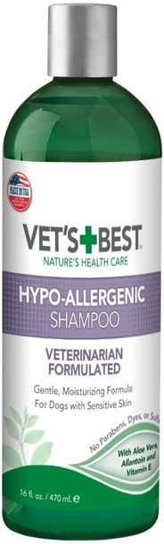 Vets Best Hypo-Allergenic Shampoo for Dogs 16 oz