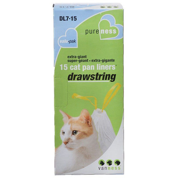 Van Ness Drawstring Cat Pan Liners X-Giant (15 Pack)