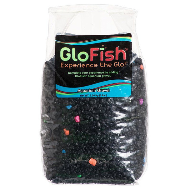 GloFish Aquarium Gravel - Black & Flourescent Mix 5 lbs