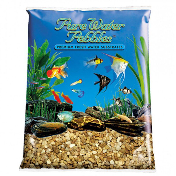 Pure Water Pebbles Aquarium Gravel - Nutty Pebbles 5 lbs (3.1-6.3 mm Grain)